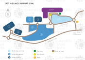 East Midlands Airport map