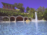Outdoor pool at the Pestana Palace Hotel, Lisbon