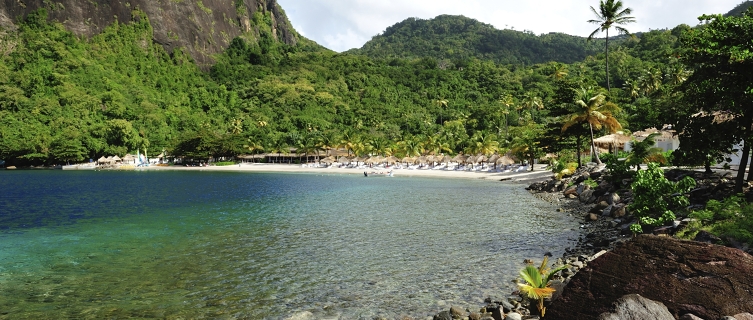 Forcing people from the beach is a tricky task in Saint Lucia