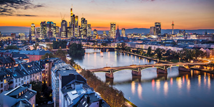 Frankfurt's skyline has earned it the nickname 'Mainhattan'
