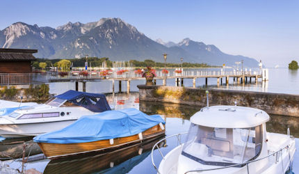 Stroll along the banks of Lake Geneva and be home for supper
