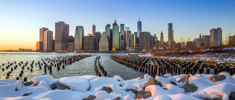 How did one entrepreneur try and profit from the NYC snowstorm?