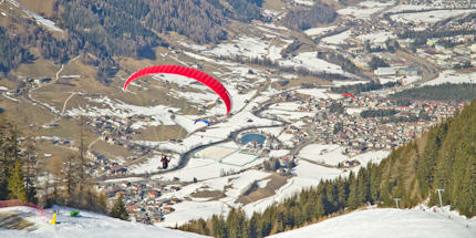 Thrillseekers can try paragliding over the Austrian Alps in Innsbruck 