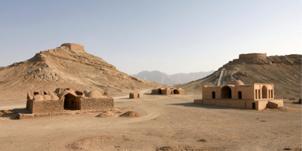 Visit the Towers of Silence in the ancient desert town of Yazd
