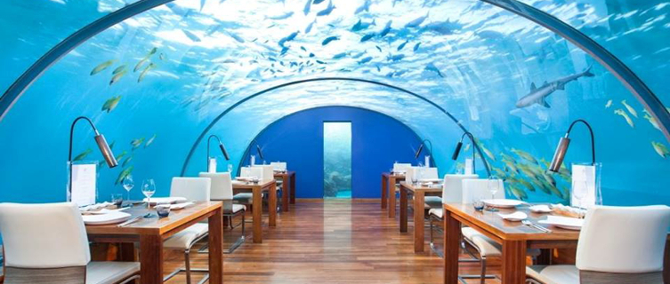 Ithaa Restaurant turns the aquarium theme on its head 
