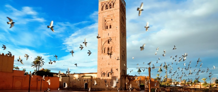 Koutoubia, the largest mosque in Marrakesh. 