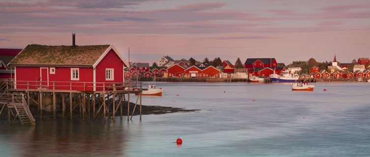 Lofoten's stilted fishermen's houses occupy stunning locations