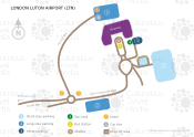London Luton Airport map