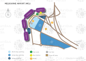 Melbourne Airport map