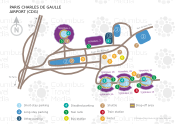 Paris Charles de Gaulle Airport map