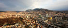 Sarajevo nestles in a verdant Balkan valley