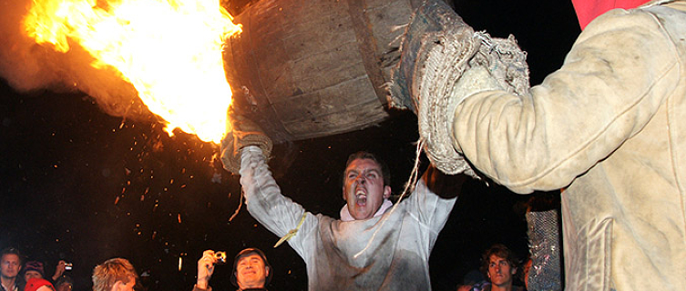 Bonfires? Boring. Devon's Flaming Tar Barrels festival is where the party's at