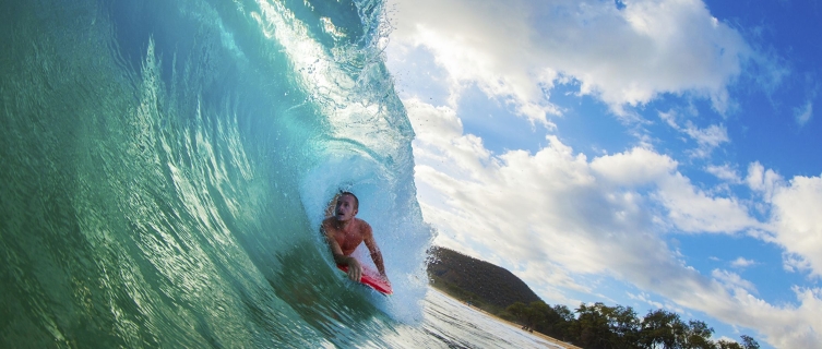 September in Hawaii is prime time for beach bums and board riders