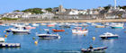 Boats moored in St Mary's habour