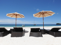 Discover Buccament Bay Resort's stunning white-sand beach
