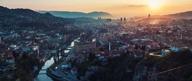 Sunset over Sarajevo