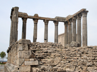 Visit Evora's Templo de Diana which dates from 2 AD