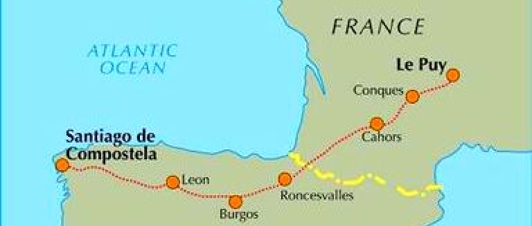 The 1,600km route between Le Puy and Santiago