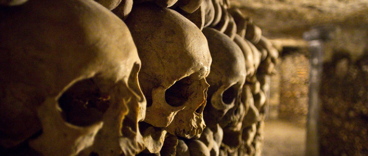 The Catacombs are home to over six million dead Parisians