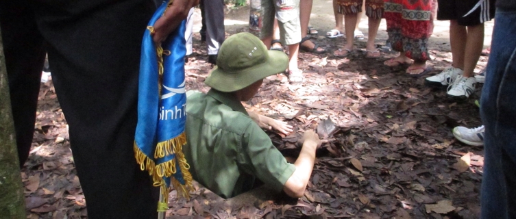 The Cu Chi Tunnels in Vietnam are now a tourist attraction