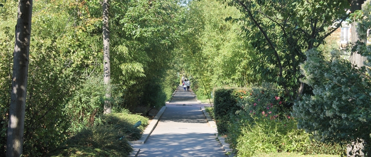 The Promenade Plantée is a former railway track