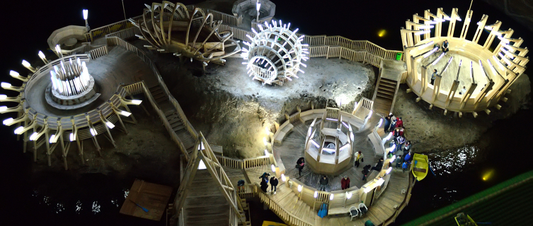 This old salt mine is now home to an underground theme park