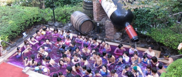 The wine spa is extremely popular in Japan