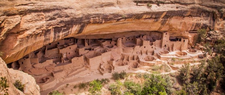 These clay dwellings were the homes of indigenous Americans 