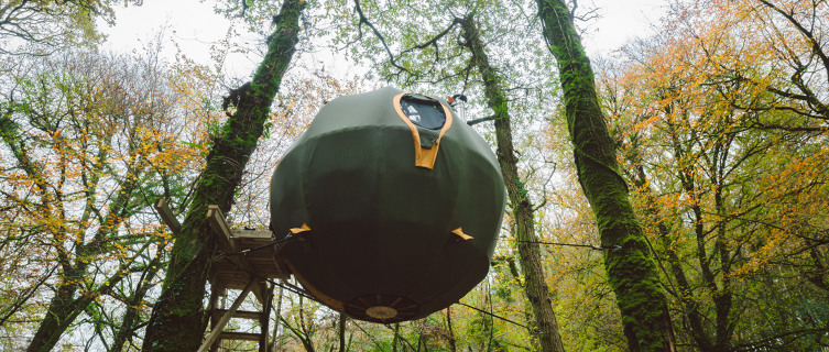 This suspended tent in Cornwall is not for sleepwalkers 