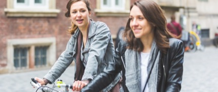 Two-wheeled commuters in Copenhagen