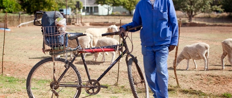 Volunteers taught bicycle maintenance workshops in SA