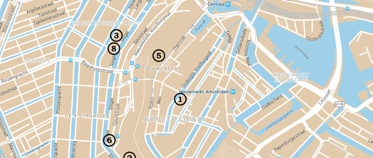 Click on the map above to find these coffeeshops