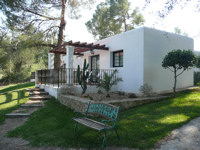 Ibizan-style whitewashed annexes