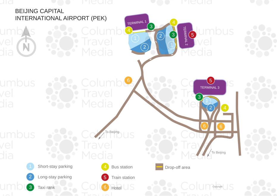 Beijing Capital International Airport map
