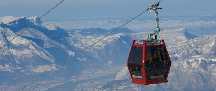 Cable cars in Chamrousse