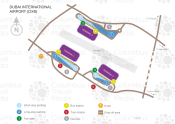 Dubai International Airport map