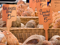 Hit the farmer's market for artisanal breads
