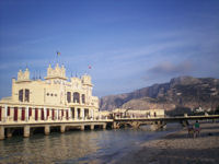 Mondello beach and its art nouveau pier © Caroline Lewis