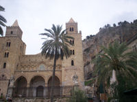 Cefalù cathedral and La Rocca © Caroline Lewis