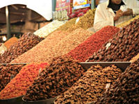 Dried fruit and nuts for sale in Marrakech © Deborah Benbrook_www.123rf.com