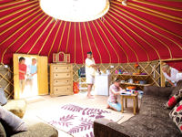 Haven yurt interior © Haven