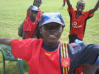 Young footballers in Ghana © Creative Commons