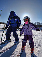 Ski lesson at Sugar Mountain © Creative Commons