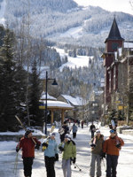 Much of the action will take place in Whistler ski resort © Tourism Whistler / Leanner Rathkelly