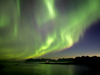 Northern Lights blaze across the sky in Greenland © Creative Commons / nick russill