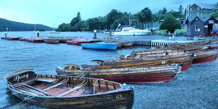 Row boats for hire at Windermere Lake © Rebecca Kent