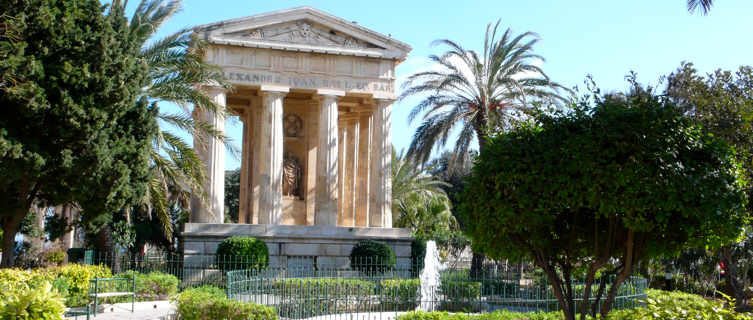 Alexander Ball Temple, Lower Barrakka Gardens, Valletta