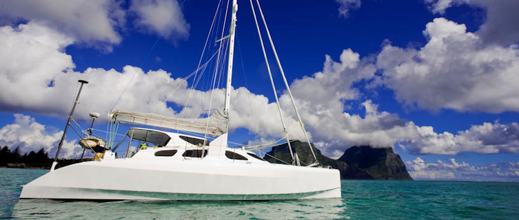Cataman sailing to Lord Howe Island, New South Wales