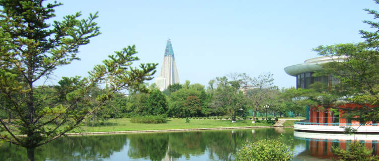 Central Park in Pyongyang, North Korea