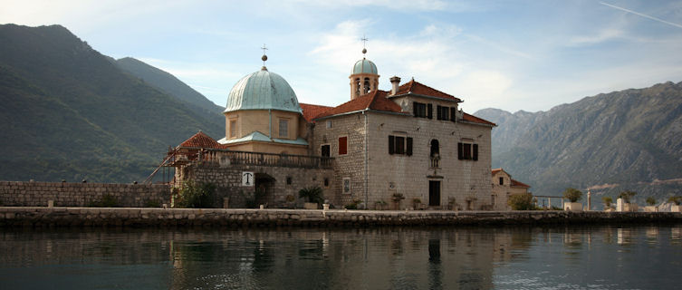 Church in Kotor Bay, Montenegro